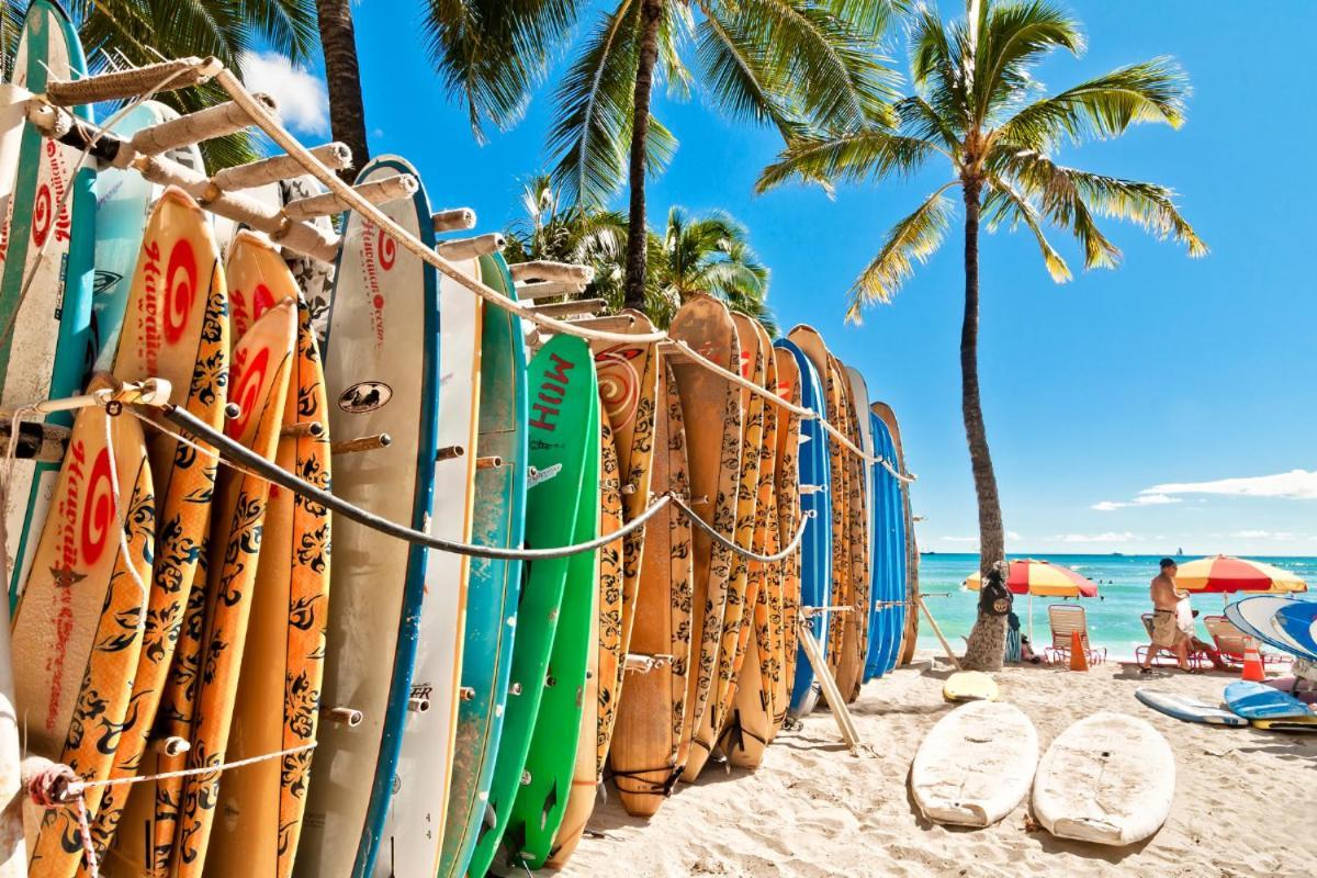 Renovated With City View At Aqua Palms Waikiki Хонолулу Екстериор снимка